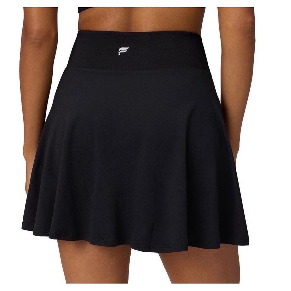 Fabletics Crossover Flounce Skirt Classic Mini Black Active Skort Large NWT